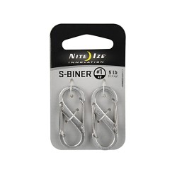 S-Biner N°1 Stainless Steel, pair