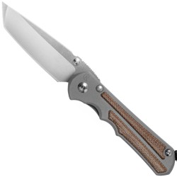 Large Inkosi Tanto Micarta Canvas Natural Inlay - CHRIS REEVE