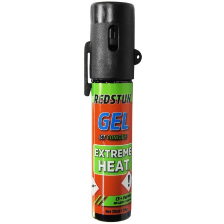 Aérosol de Défense - Gel CS + Pepper 20 ml - Redstun