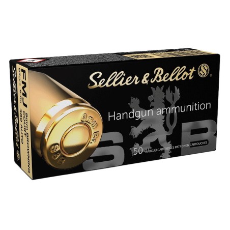 9mm Browning Court 380 Auto 6grs x 50 - Sellier Bellot