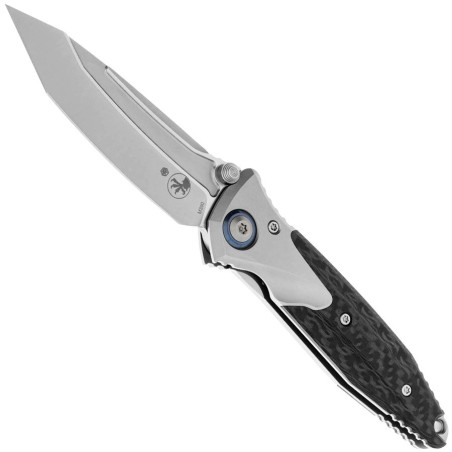 Socom Bravo Mini T/E Titanium Bead Blast Carbon Fiber - Microtech & Rike Knives