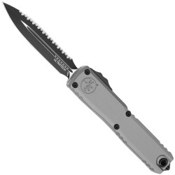 Ultratech Gen III ZBP D/E Natural Clear Full Serrated - Microtech Knives