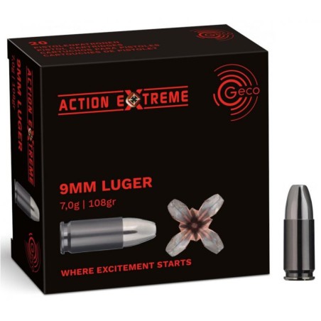 Munitions GECO ACTION EXTEME cal.9x19 /20