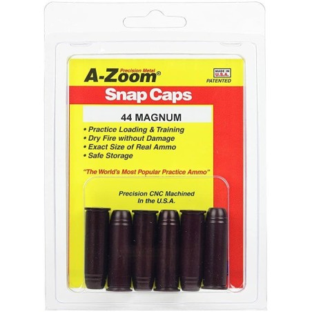 Cartouches de Manipulation x6 Cal 44 Magnum - Snap Caps A-Zoom