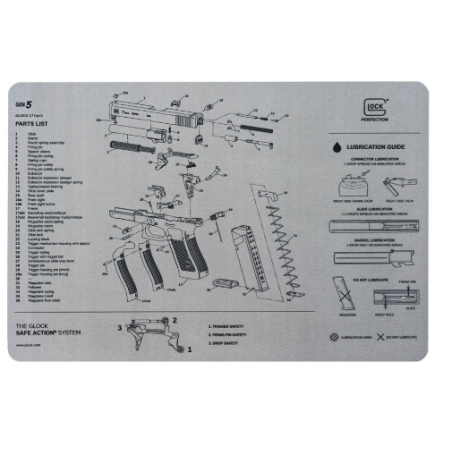 Tapis Glock de démontage et d'entretien gris GEN 5