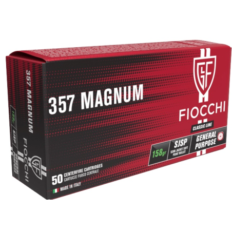 .357 MAGNUM SJSP 158 GRS x50 - Fiocchi
