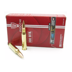 Cartouches 308 Win FMJ 147 grs par 20- Fiocchi