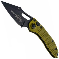 Stitch A S/E OD Green Black Blade - Microtech Knives