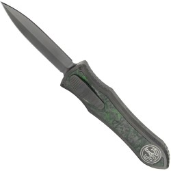 Deadlock Model C Dark Matter Green Fat Carbon Inlay - Hawk Knife Designs