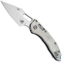 Stitch Ram-Lok Marfione Select Stonewash Titanium Blue Backspacer - Microtech Knives