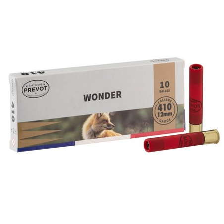 Cartouches PREVOT Balle Wonder magnum 410/76 expansive – 7 g 10expansive – 7 g  x10